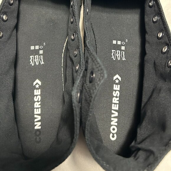 Converse All Star Chuck Taylor Black High Top Sneakers Men's 10.5/Women's 12.5 - Picture 12 of 14